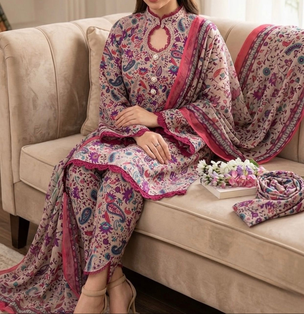 3-Piece Unstitched Suit