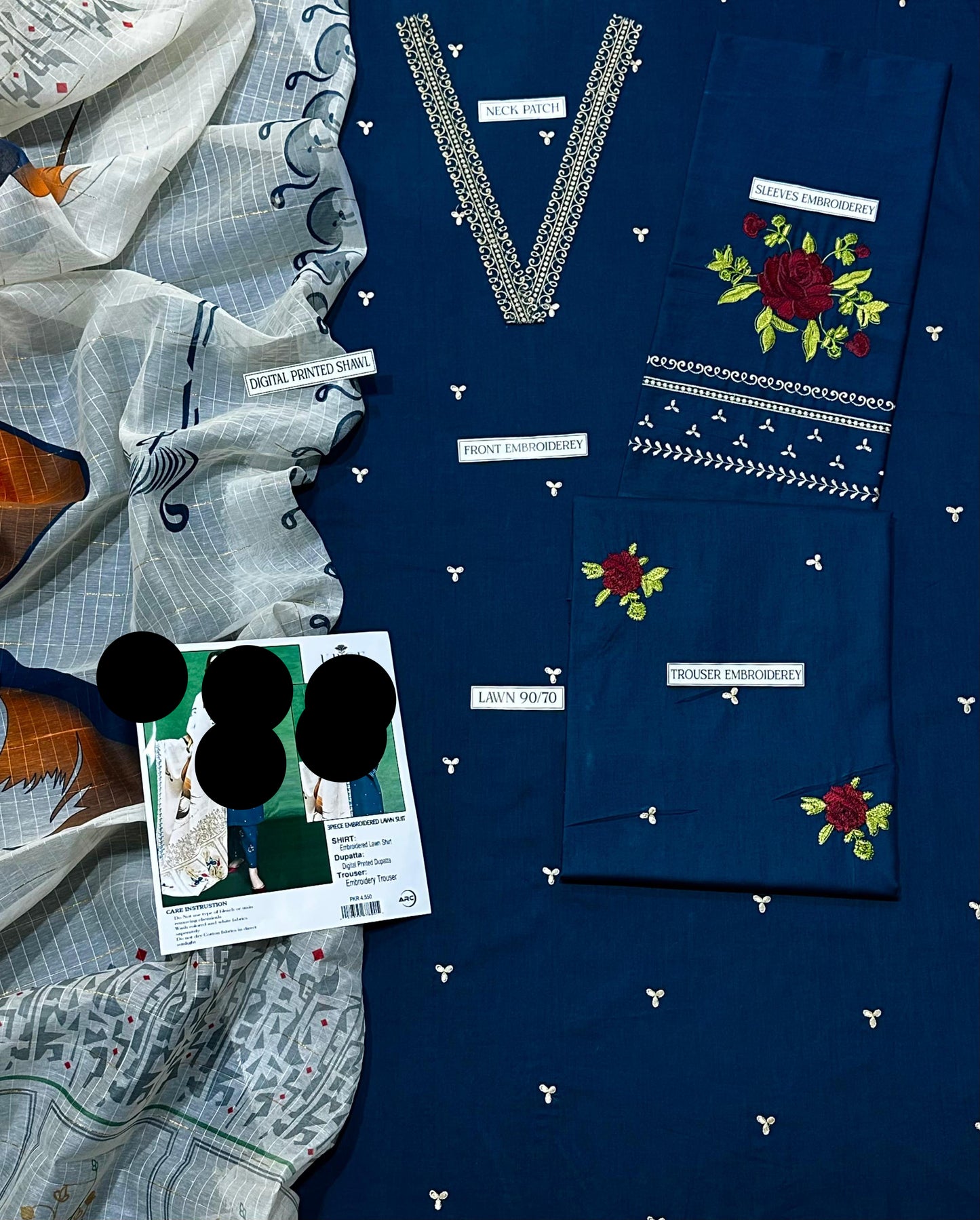 3-Piece Unstitched Suit