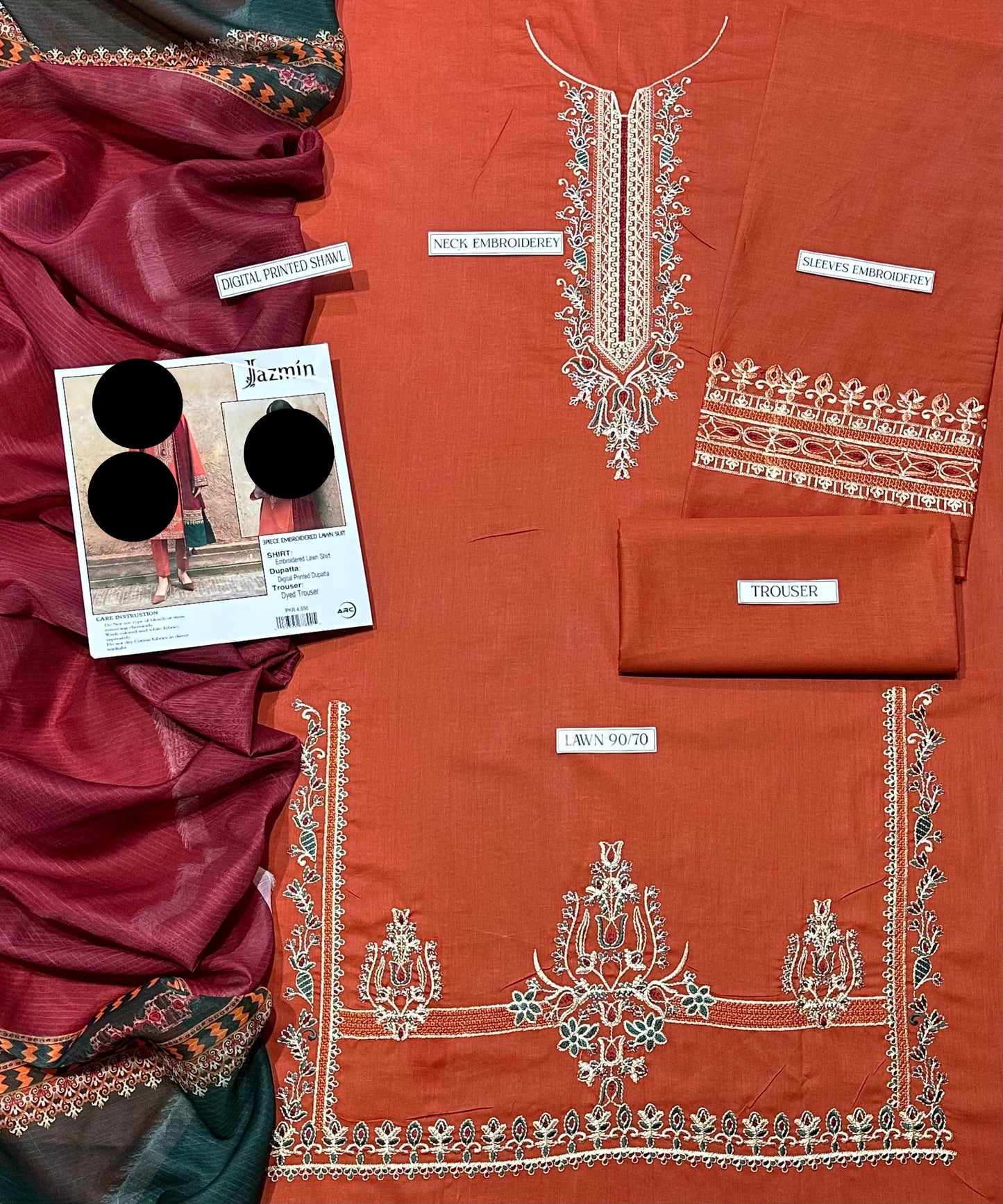 3-Piece Unstitched Suit