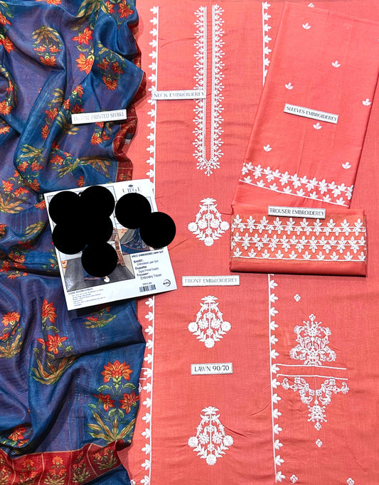 3-Piece Unstitched Suit