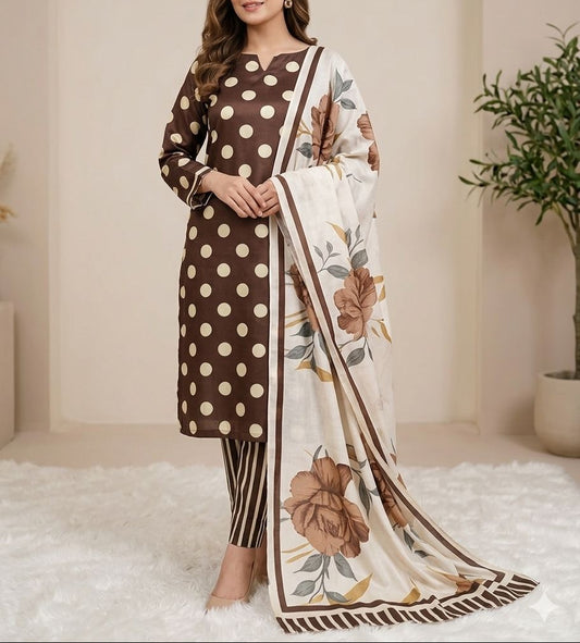 3-Piece Unstitched Suit