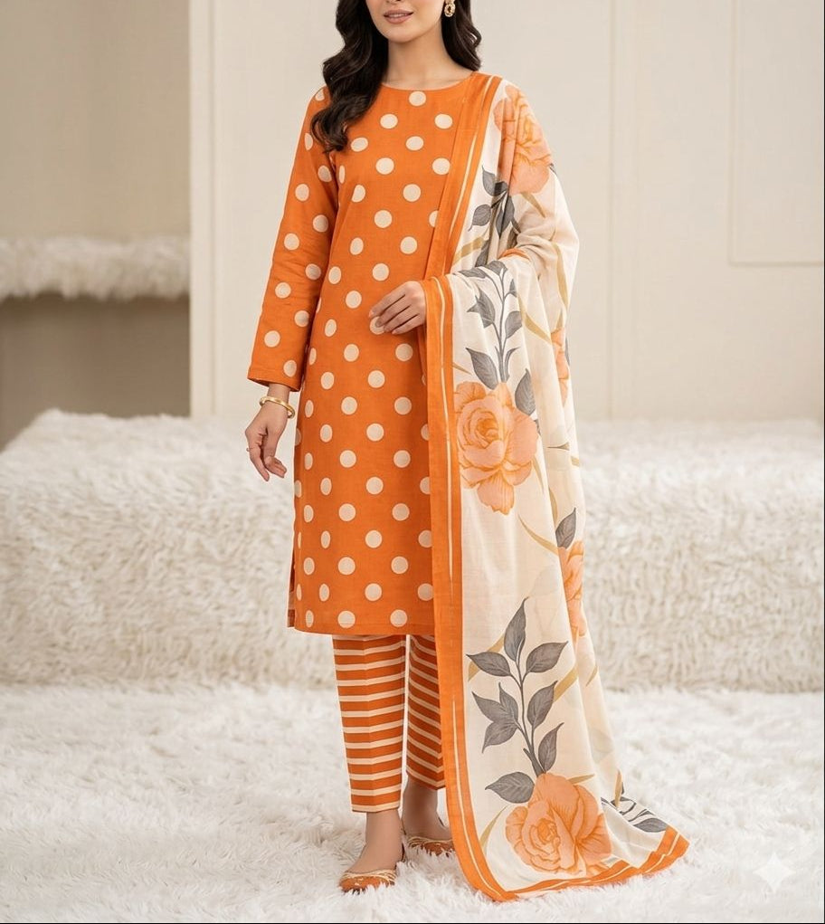 3-Piece Unstitched Suit