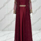 3-Piece Embroidered Pearl Maxi