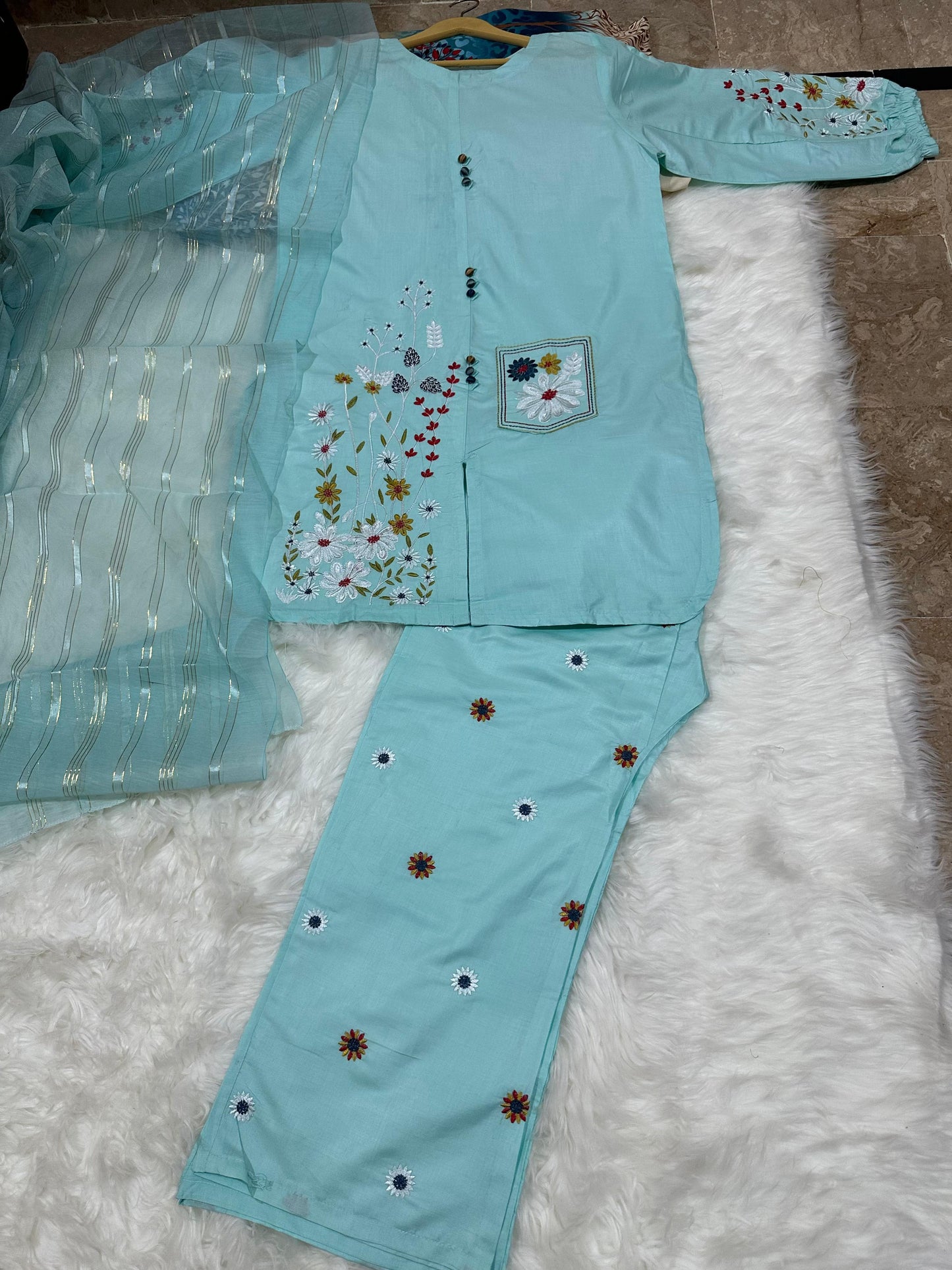 3-Piece cotton Suit