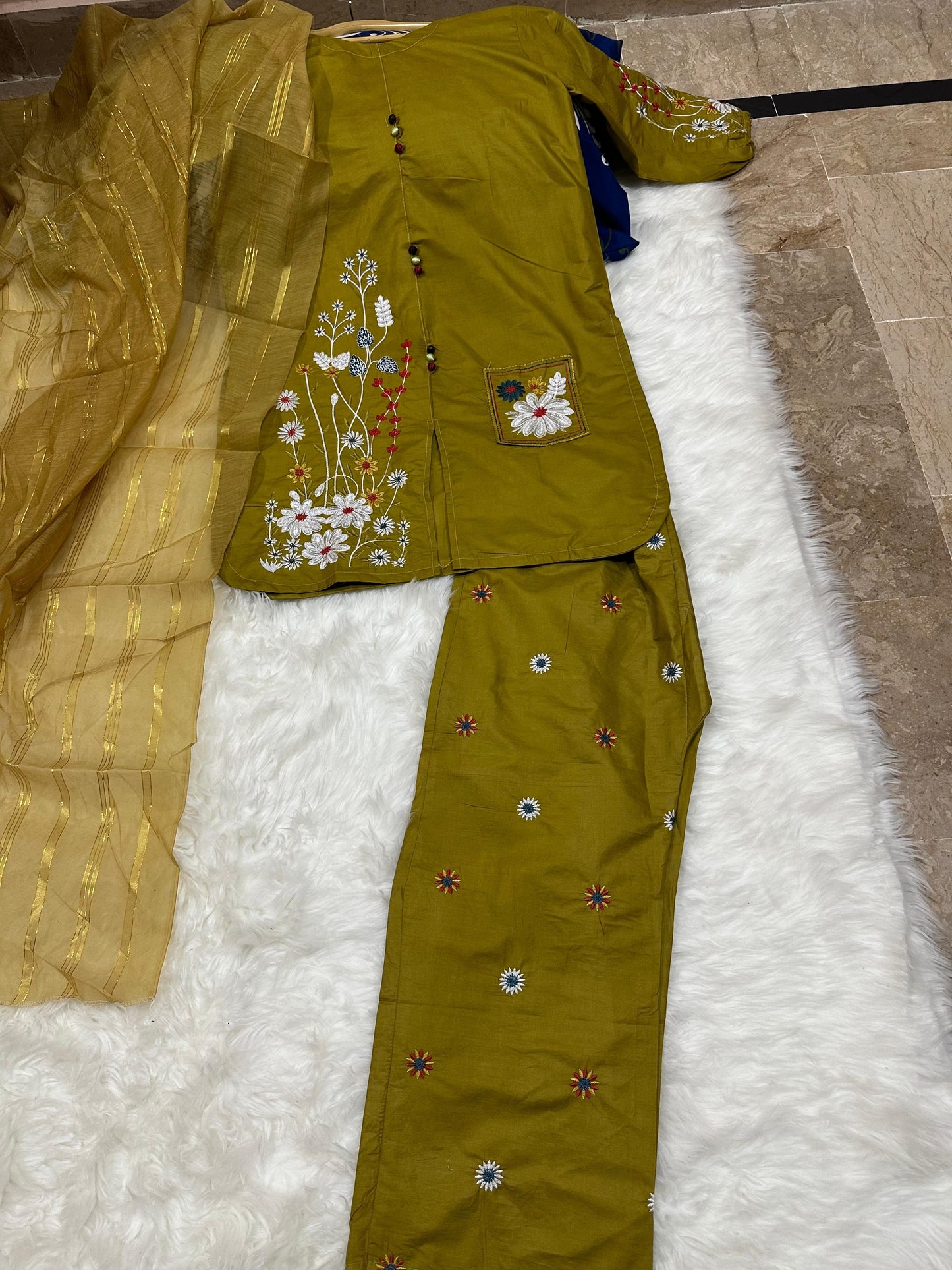 3-Piece cotton Suit