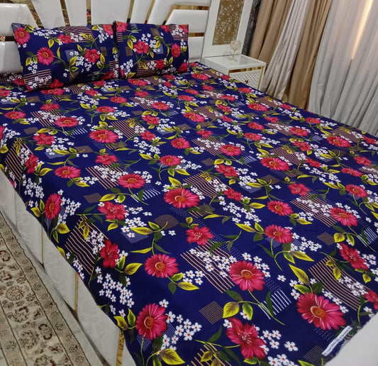 3D Cotton Bedsheet