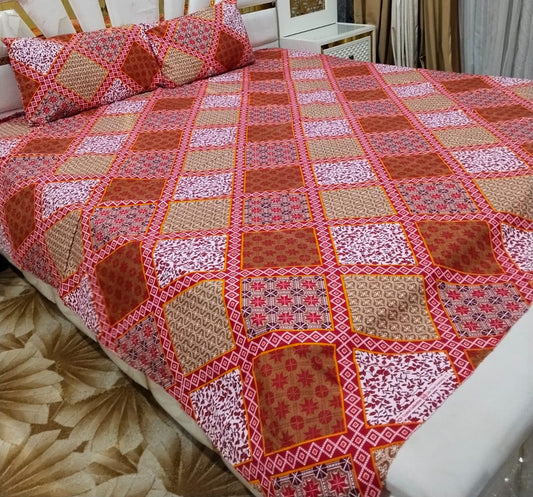 3D Cotton Bedsheet