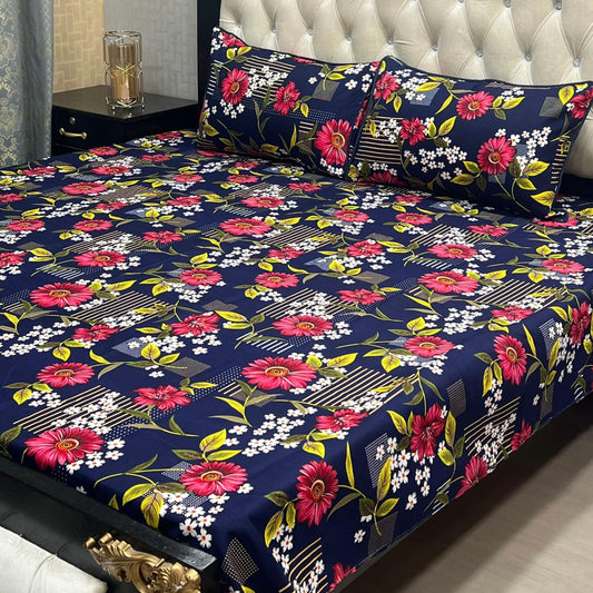 3D Cotton Bedsheet