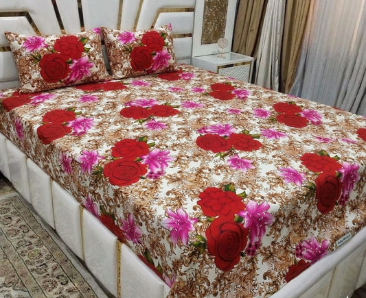 3D Cotton Bedsheet