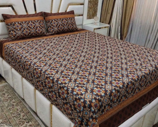 3D Cotton Bedsheet