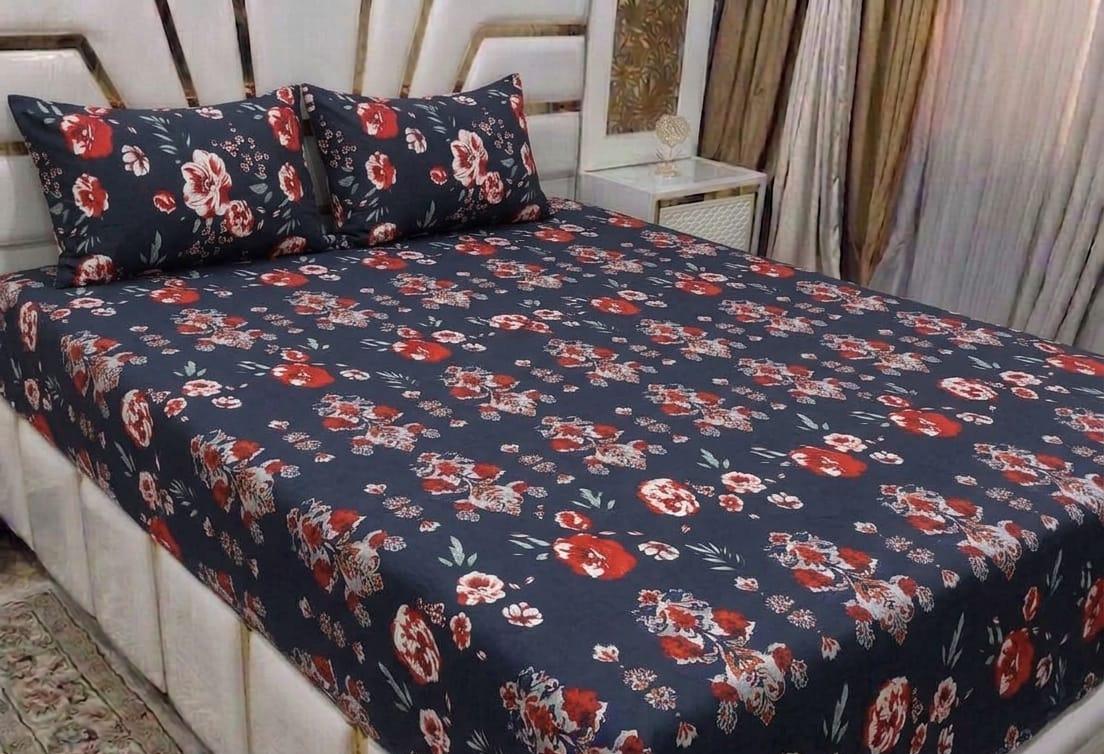 3D Cotton Satin Bedsheet