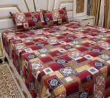 3D Cotton Satin Bedsheet