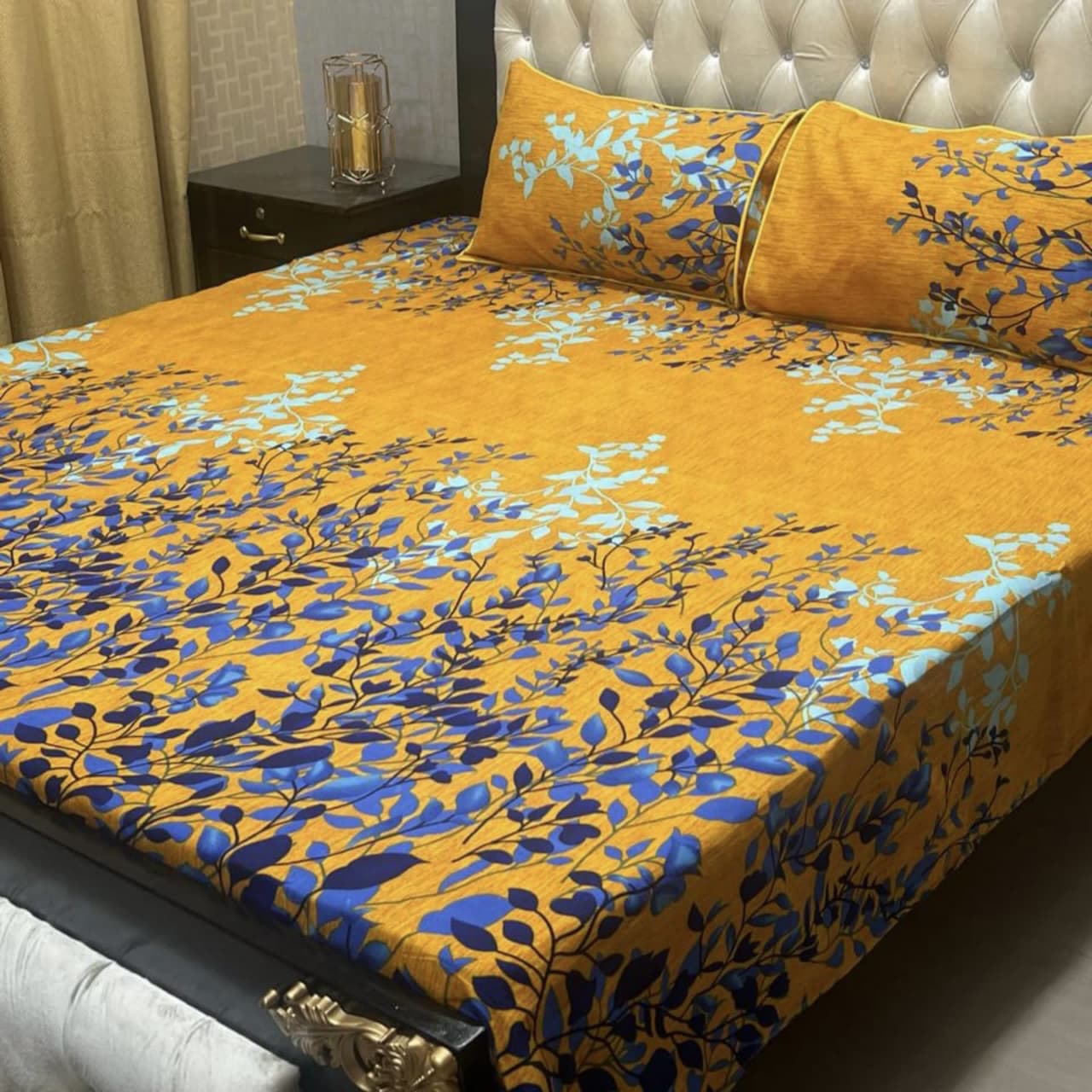 3D Cotton Satin Bedsheet