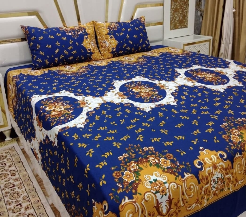 3D Cotton Satin Bedsheet