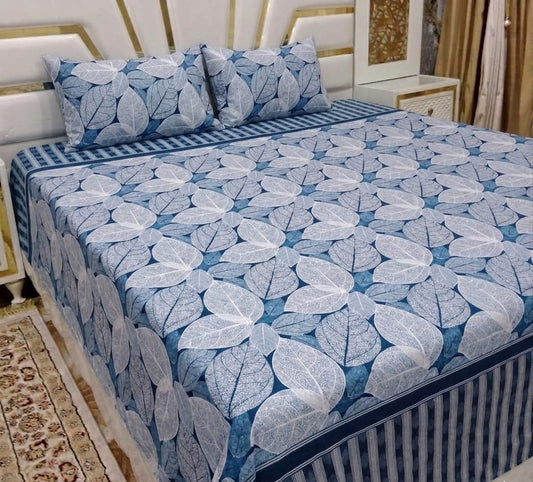 3D Cotton Satin Bedsheet