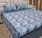 3D Cotton Satin Bedsheet
