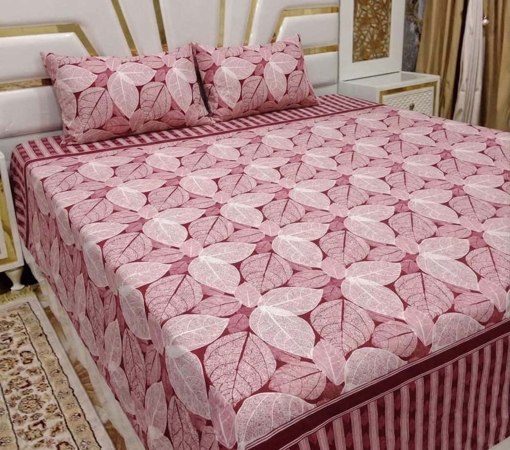 3D Cotton Satin Bedsheet