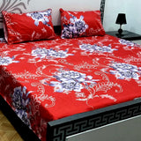 3D Cotton Satin Bedsheet