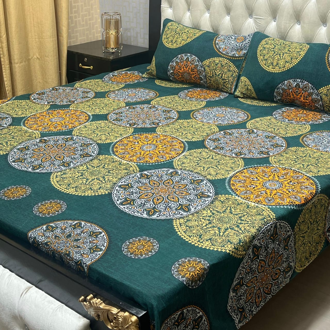 3D Cotton Satin Bedsheet