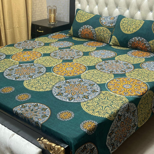3D Cotton Satin Bedsheet