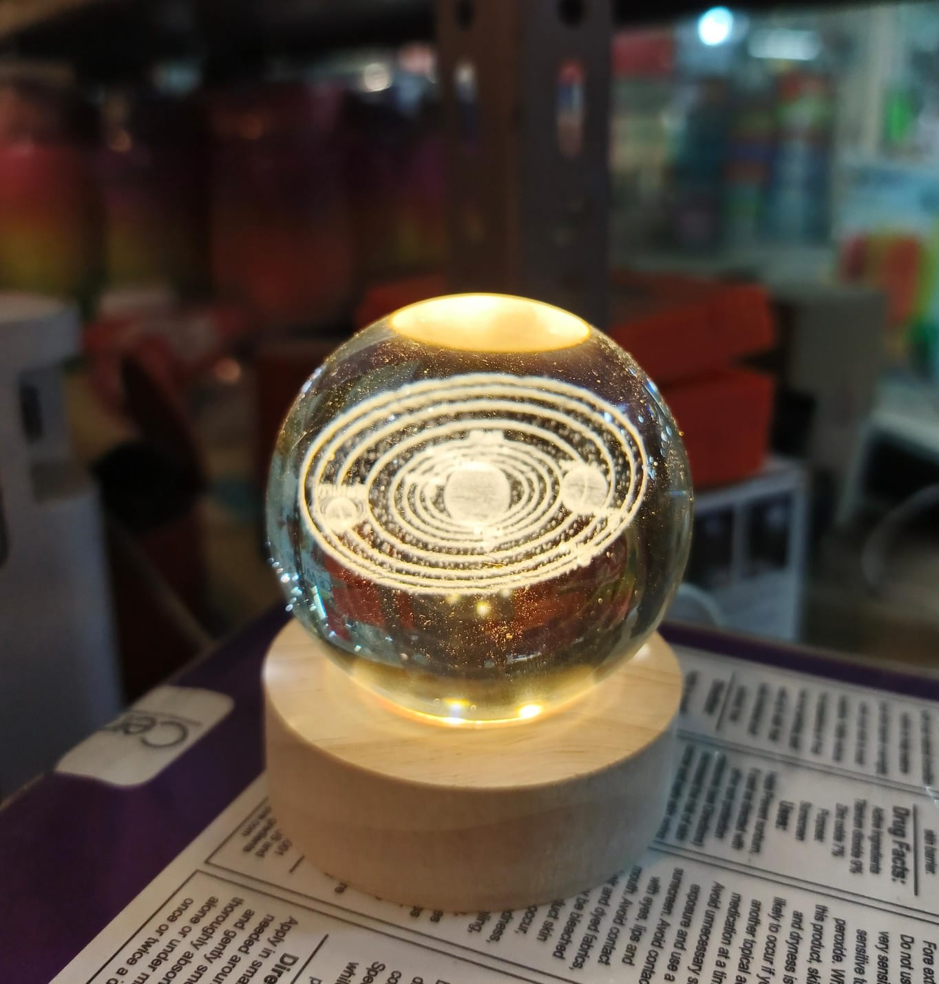 3D Ball Crystal Glass