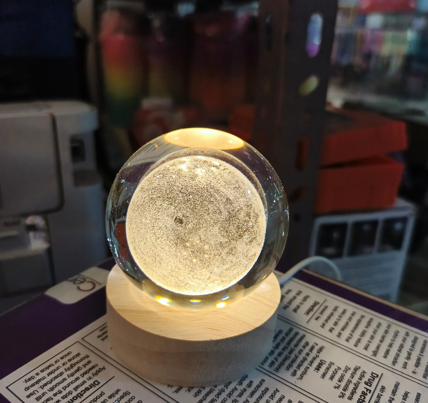 3D Ball Crystal Glass