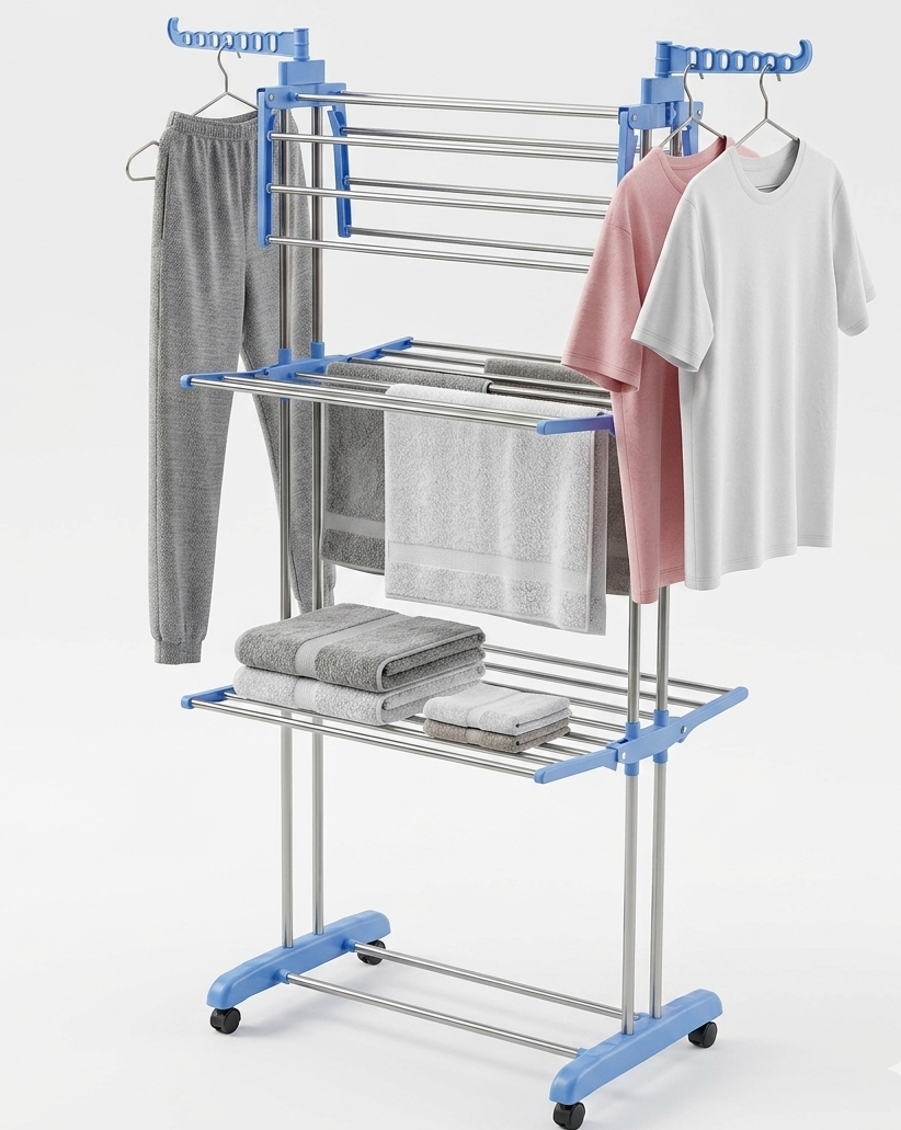 3 Floor Towel Rack