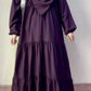 3 Frill Platted Abaya
