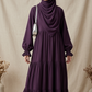3 Frill Platted Abaya