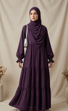 3 Frill Platted Abaya