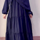 3 Frill Platted Abaya