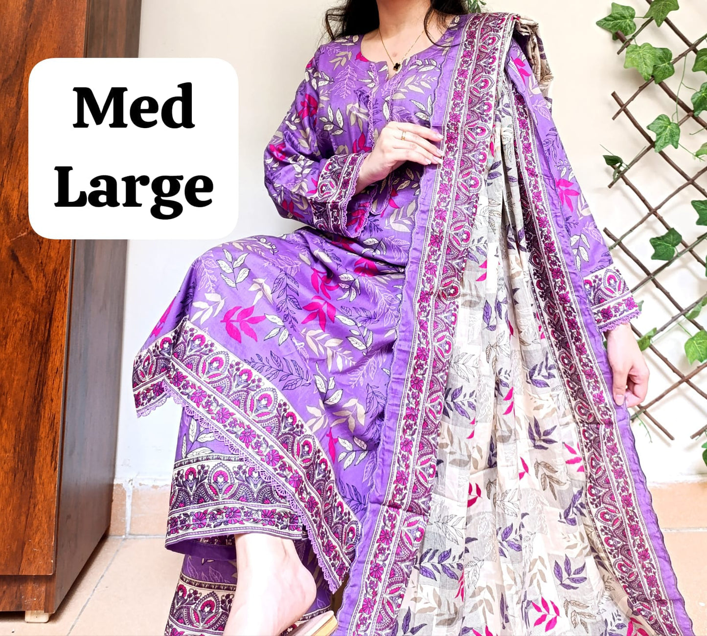 3Pc Lawn Suit