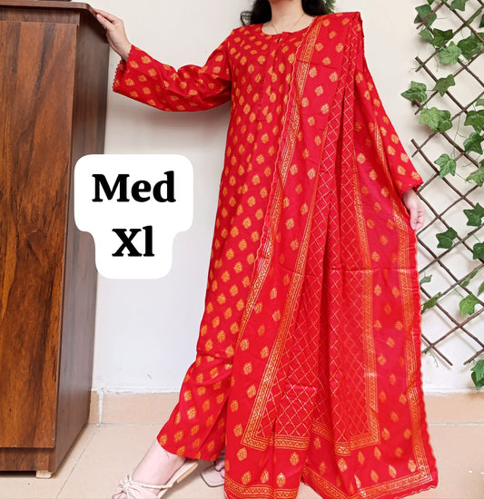 3Pc Lawn Suit
