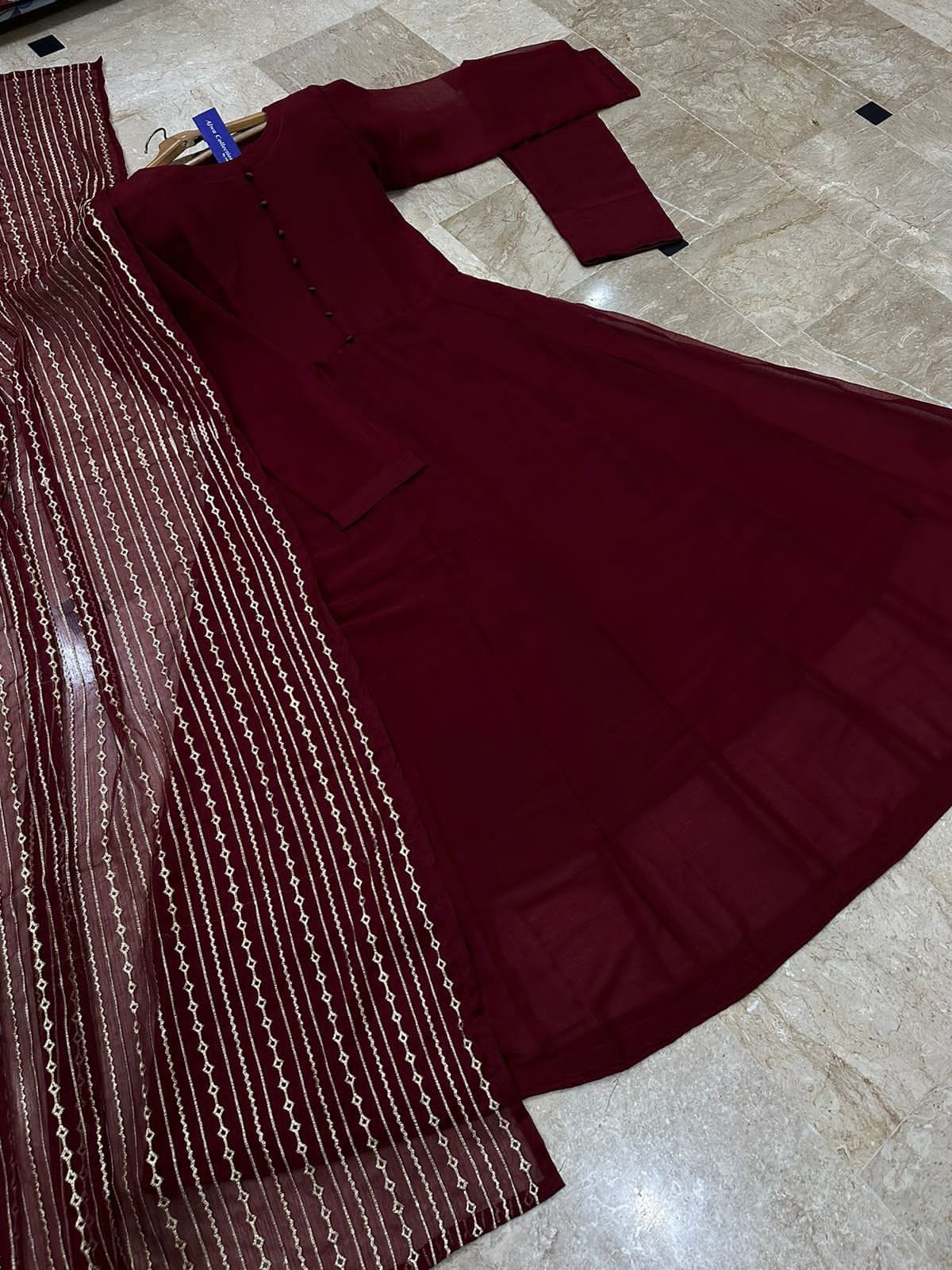 3Pc Long Flare Maxi