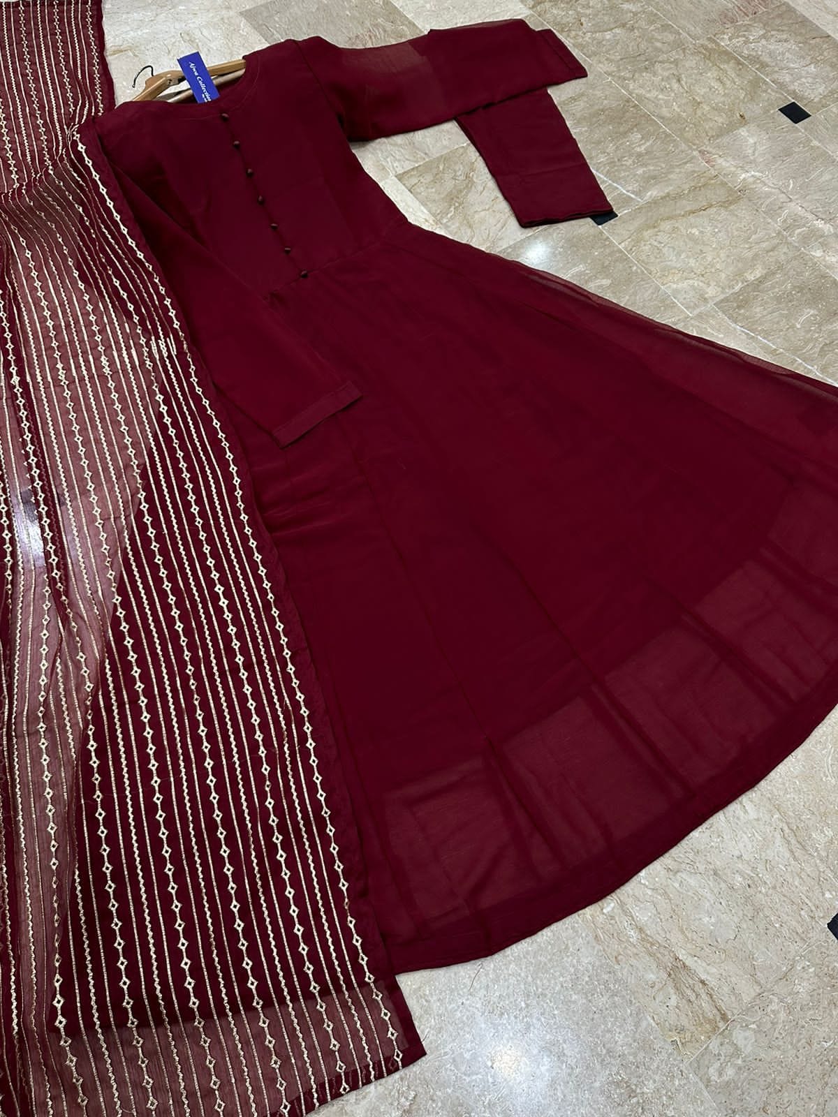 3Pc Long Flare Maxi
