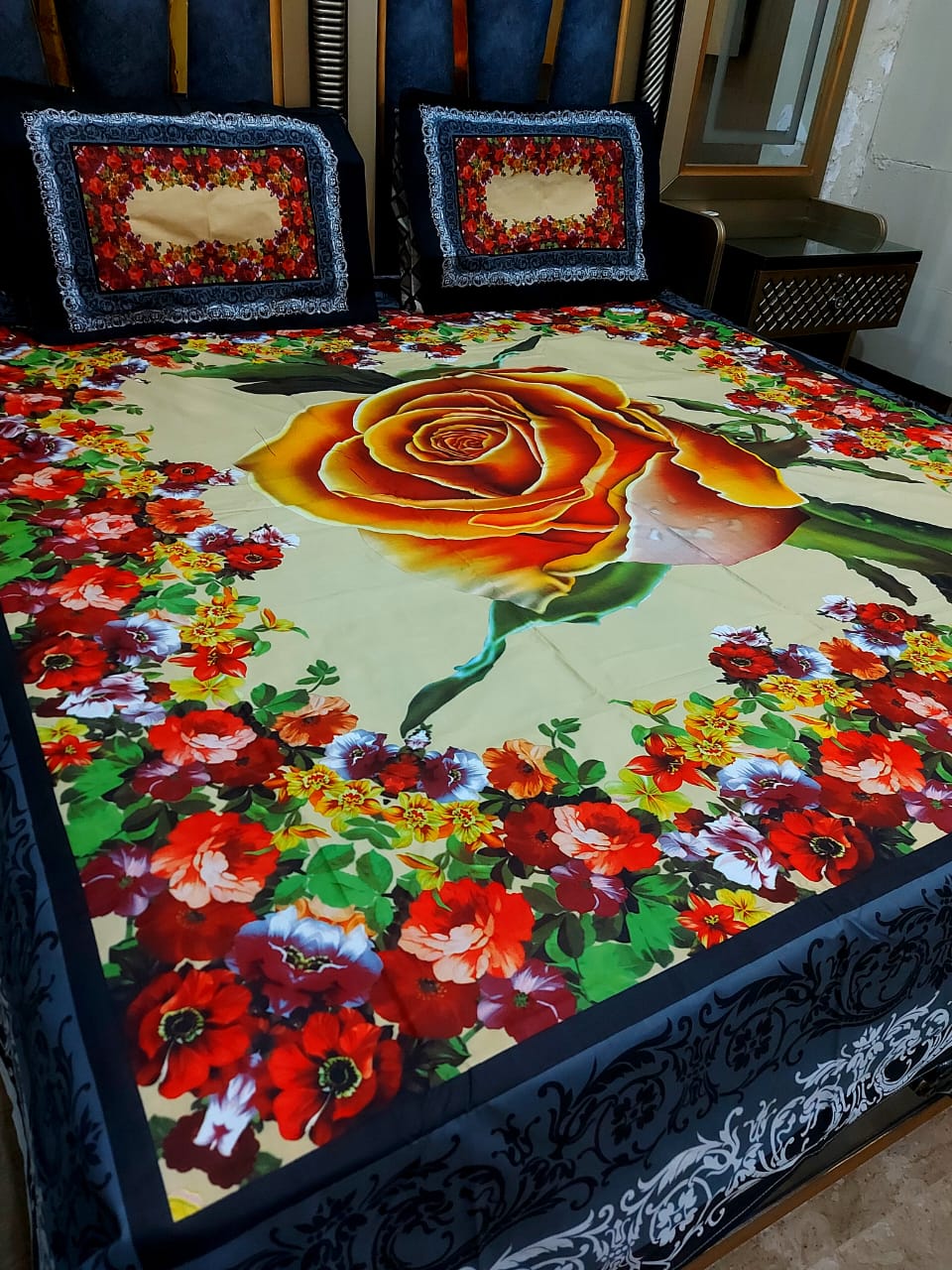 3Pcs Bedsheet