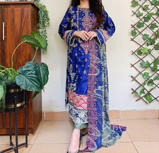 3 Pcs Cut Work Suit