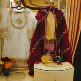 3Pcs Embroidered Shirt