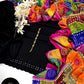 3Pcs Embroidered Suit
