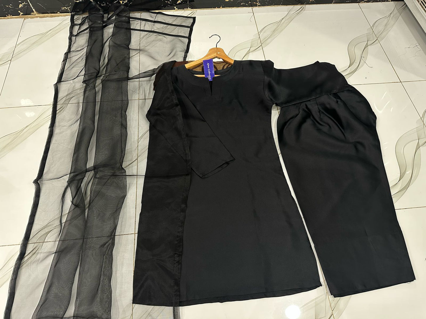 3Pcs Farshi Shalwar Suit