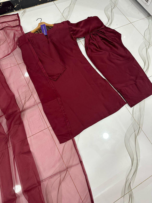 3Pcs Farshi Shalwar Suit