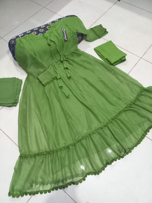 3Pcs Flare Maxi