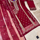 3Pcs Heavy Embroidered Suit