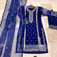 3Pcs Heavy Embroidered Suit