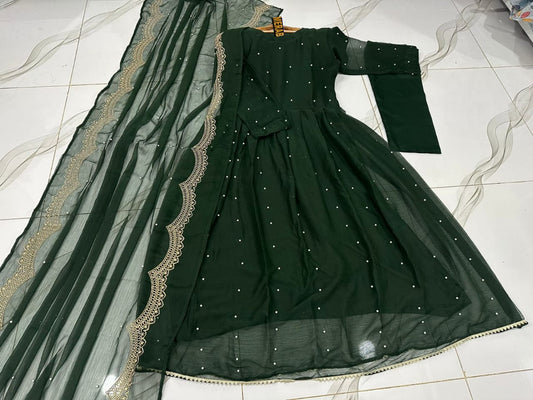 3Pcs Long Flare Maxi