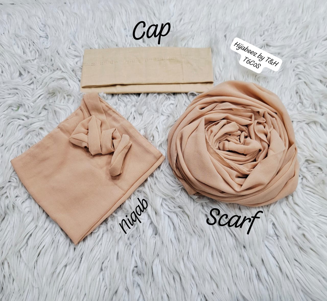 3Pcs Nikab Scarf