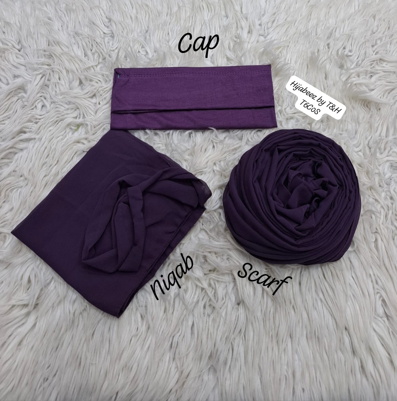 3Pcs Nikab Scarf