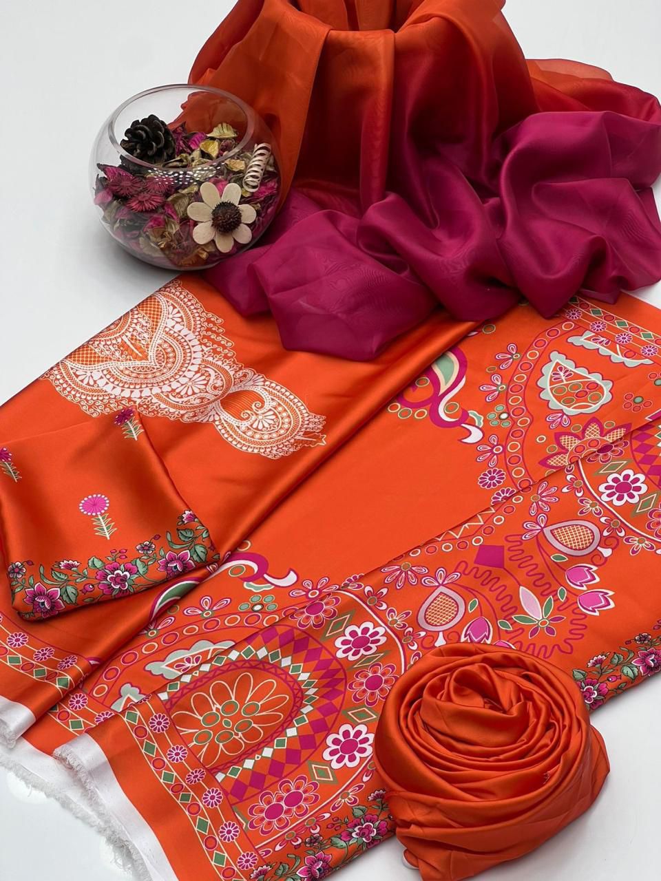 3Pcs Silky Suit