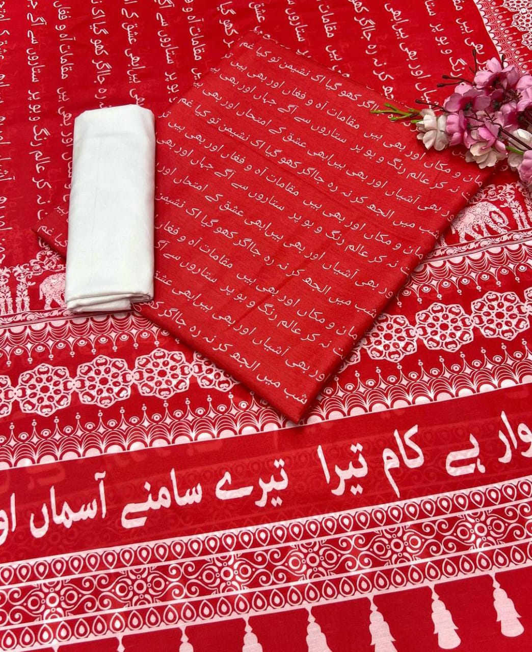 3Pcs Unstitched Suit
