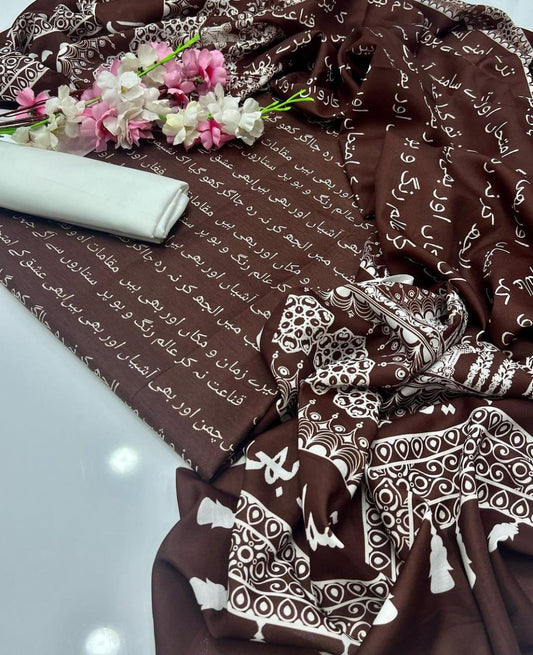 3Pcs Unstitched Suit